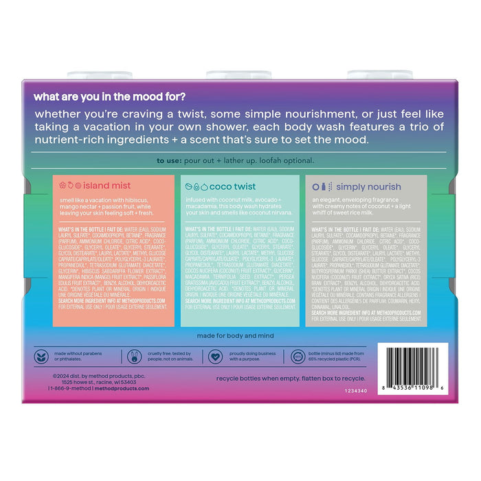 Method Experiential Body Wash Variety Pack
