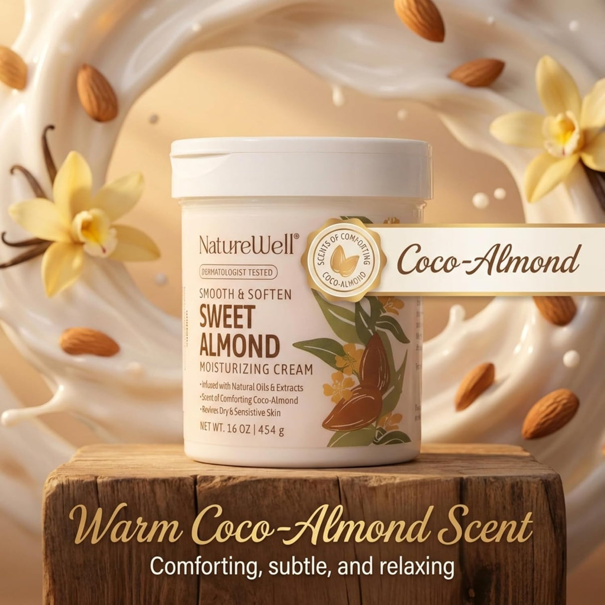 Hydrating Body Cream Kenya -NATURE WELL Sweet Almond Moisturizing Cream