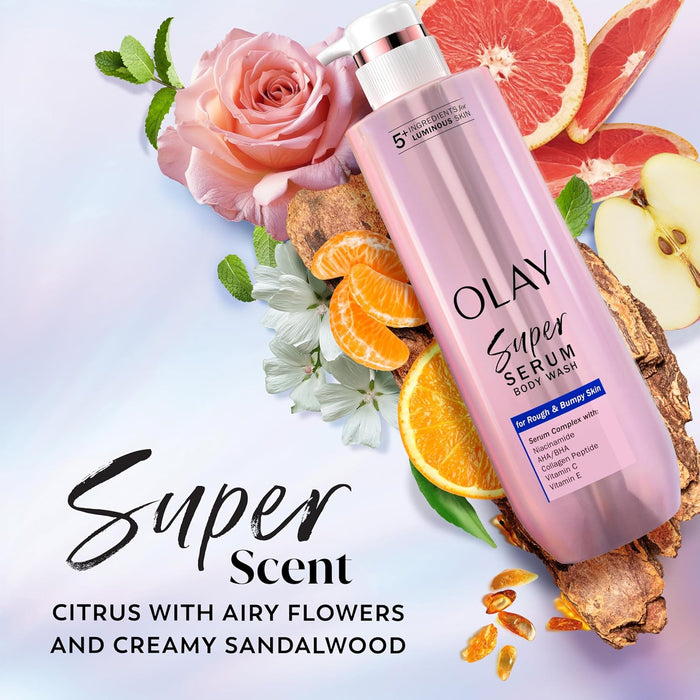 Olay Super Serum Body Wash,2 pk.
