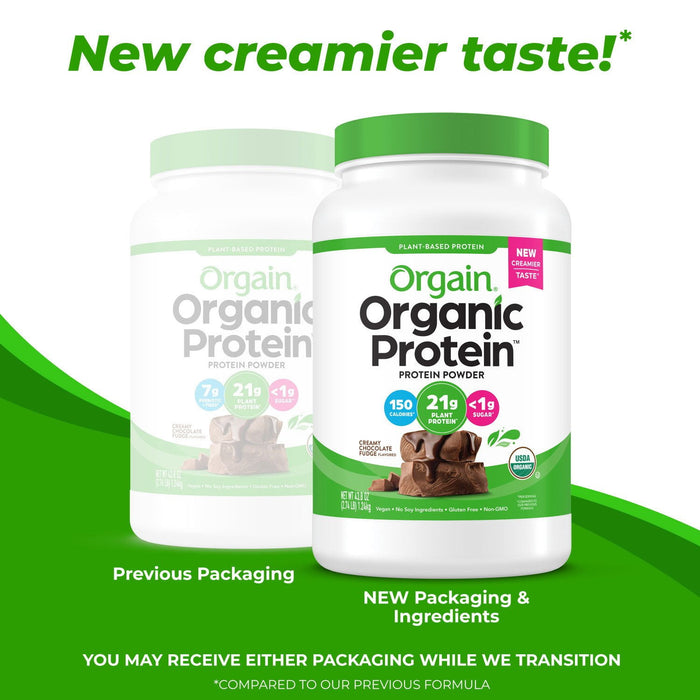 Orgain Organic Vegan Protein Powder, (Choose Flavor)