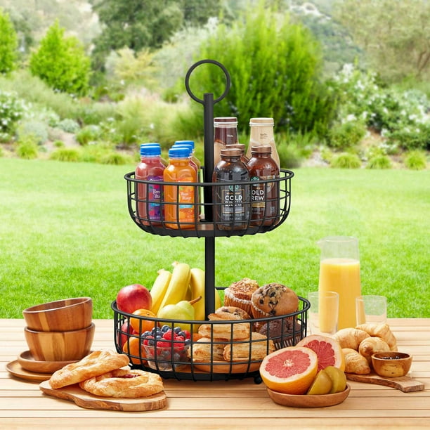 Member's Mark 2 Tier Wire Basket Stand