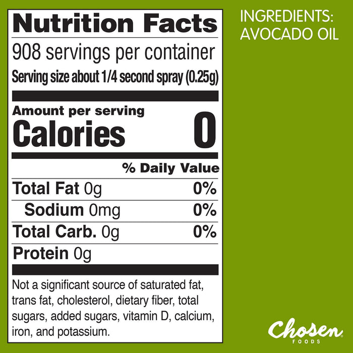 Chosen Foods 100% Pure Avocado Oil Spray (2 Pack)