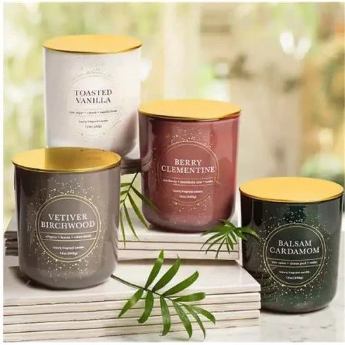 Bellevue Luxury Candles, Four 10 OZ Fragranced Candles