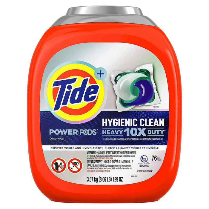 Tide Hygienic Clean Heavy Duty Power PODS Laundry Detergent Pacs, Original (72 ct.)