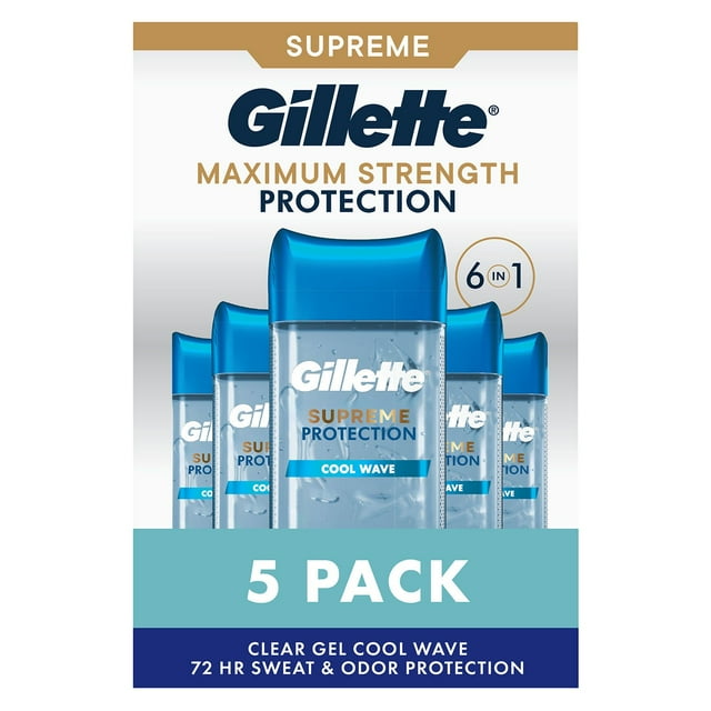 Gillette Cool Wave Clear Gel Men's Antiperspirant and Deodorant (5 pk.)