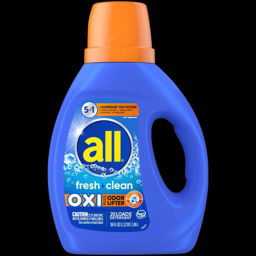 all Liquid Laundry Detergent, Fresh Clean Oxi plus Odor Lifter, 1.06L, 20 Loads - ShopUSA - Kenya