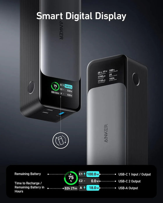 Anker 737 High Speed Charging Portable Power Bank (24,000mAh) - ShopUSA - Kenya