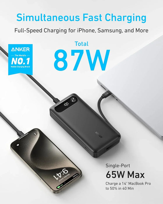Anker Laptop Power Bank, Portable Charger (20,00mAh/87W) - ShopUSA - Kenya