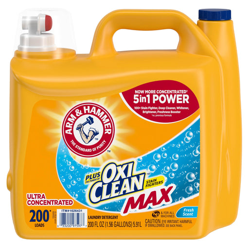 Arm & Hammer OxiClean Max HE Liquid Laundry Detergent 200 Loads - ShopUSA - Kenya