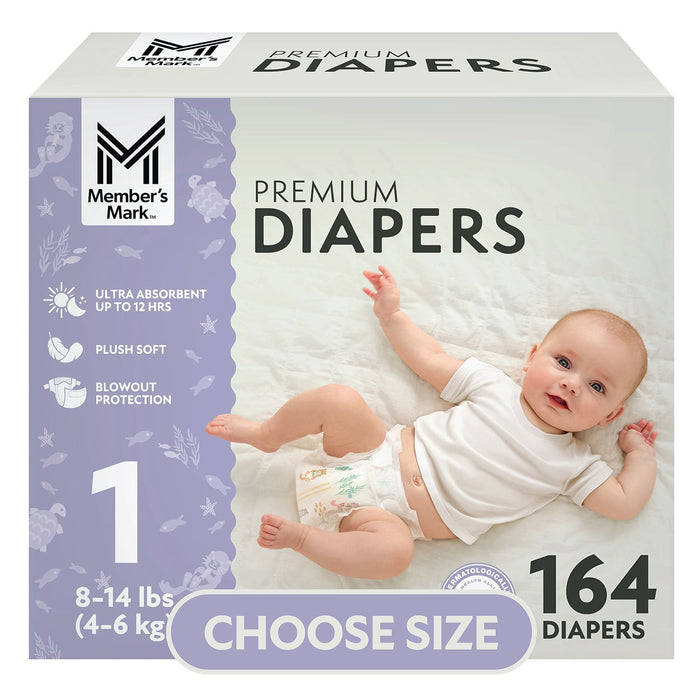 Member's Mark Premium Baby Diapers, All sizes
