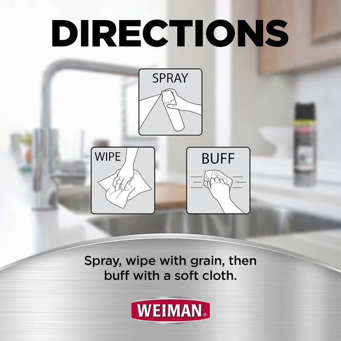 Weiman Stainless Steel Kitchen and Home Appliance Cleaner & Polish 3 pack