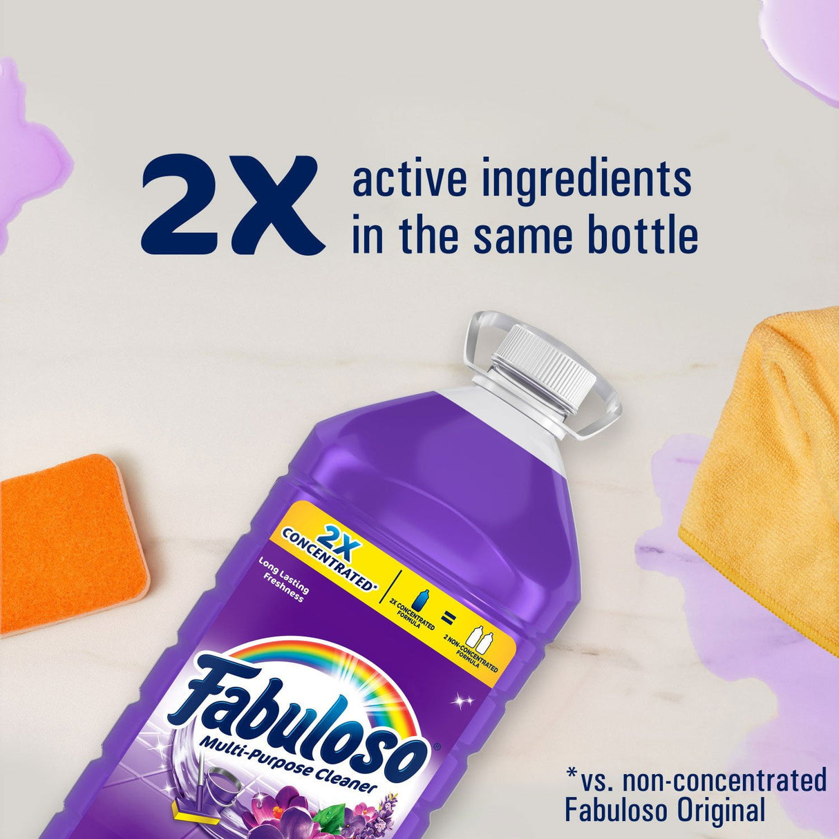 Multi-Purpose Cleaner in Kenya - Fabuloso 2X Concentrated Lavender , 3 Litres