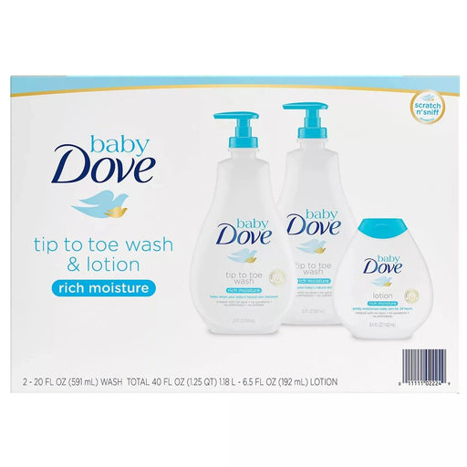 Baby Dove Wash and Lotion (2 - 20 fl. oz. & 1 - 6.5 fl. oz.) - Shop USA - Kenya