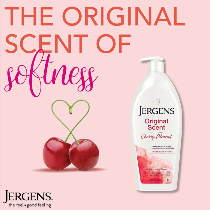 Jergens Original Scent with Cherry Almond Body Lotion Moisturizer