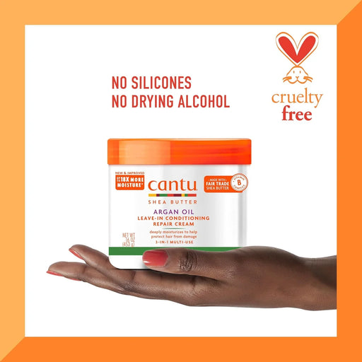 Cantu Argan Oil Leave in Conditioning Repair Cream - ShopUSA - Kenya