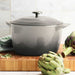 Tramontina 7 Qt Enameled Cast Iron Dutch Oven, Oyster - Front