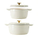 Tramontina 4 and 6 Quart Cast Iron Dutch Oven Set, Gun Metal - Detail 1
