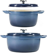 Tramontina 4 and 6 Quart Cast Iron Dutch Oven Set, Gun Metal - Detail 3