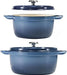 Tramontina 4 and 6 Quart Cast Iron Dutch Oven Set, Gun Metal - Detail 3