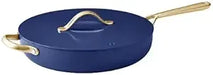 Member's Mark 5.5 Quart Jumbo Ceramic Nonstick Pan, Blue - Front