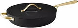 Member's Mark 5.5 Quart Jumbo Ceramic Nonstick Pan, Black - Front