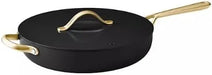 Member's Mark 5.5 Quart Jumbo Ceramic Nonstick Pan, Black - Front