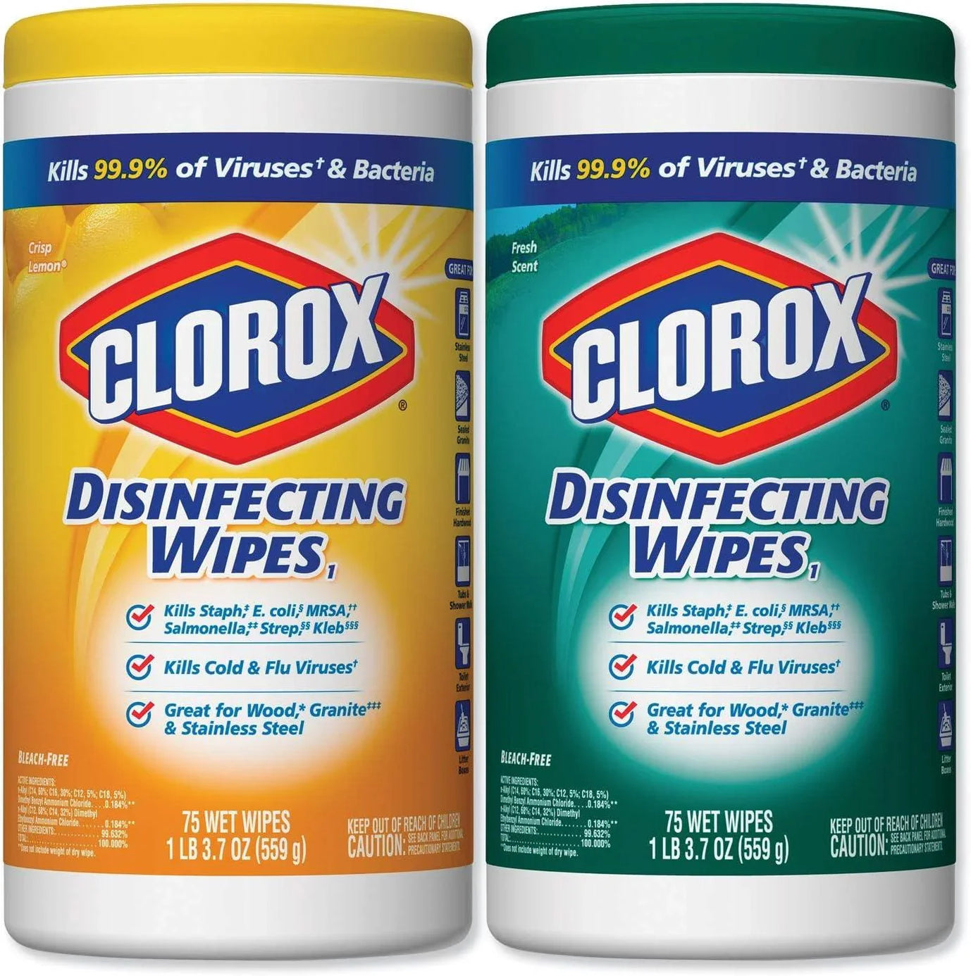Clorox Disinfecting BleachFree Cleaning Wipes (85 wipes/pk., 5 pk