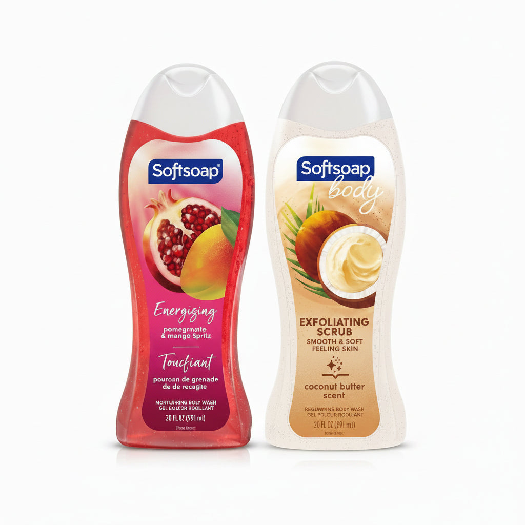 Softsoap Exfoliating Body Wash, All Skin Types (2 Pack)