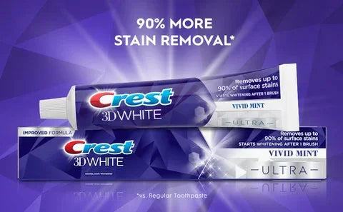 Crest 3D White Vivid Mint Ultra Whitening Toothpaste 5 pk. - ShopUSA - Kenya