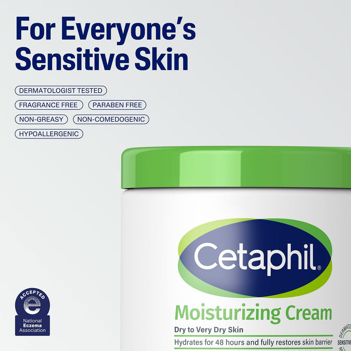 Cetaphil Moisturizing Cream for Very Dry, Sensitive Skin 2 pk