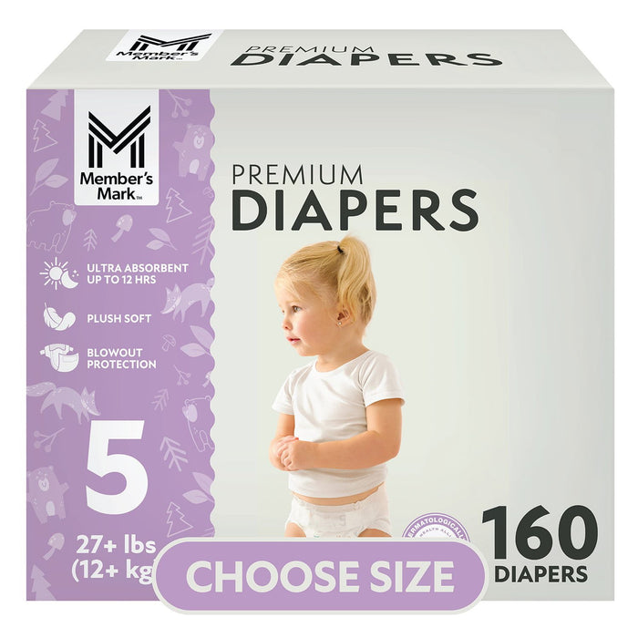 Member's Mark Premium Baby Diapers, All sizes