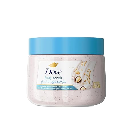 Dove Macadamia and Rice Milk ExfoliatingBody Scrub