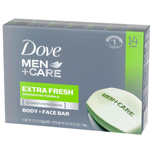 Dove Men+Care Body and Face Bar Soap, Extra Fresh (14 pieces) - Shop USA - Kenya