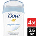 Dove Original Clean Antiperspirant Deodorant Invisible Solid, 4 pk. - ShopUSA - Kenya