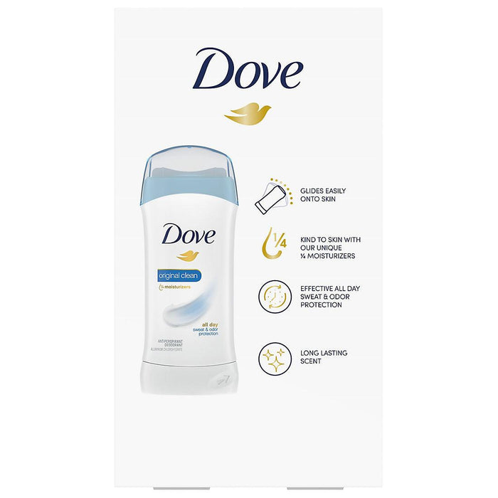 Dove Original Clean Antiperspirant Deodorant Invisible Solid, 4 pk. - ShopUSA - Kenya