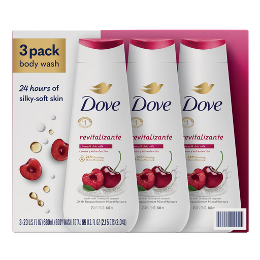 Dove Revitalizante Body Wash (Cherry & Chia Milk)