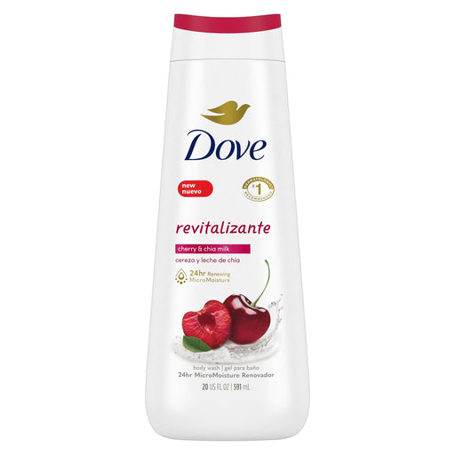 Dove Revitalizante Body Wash (Cherry & Chia Milk) front 1 bottle