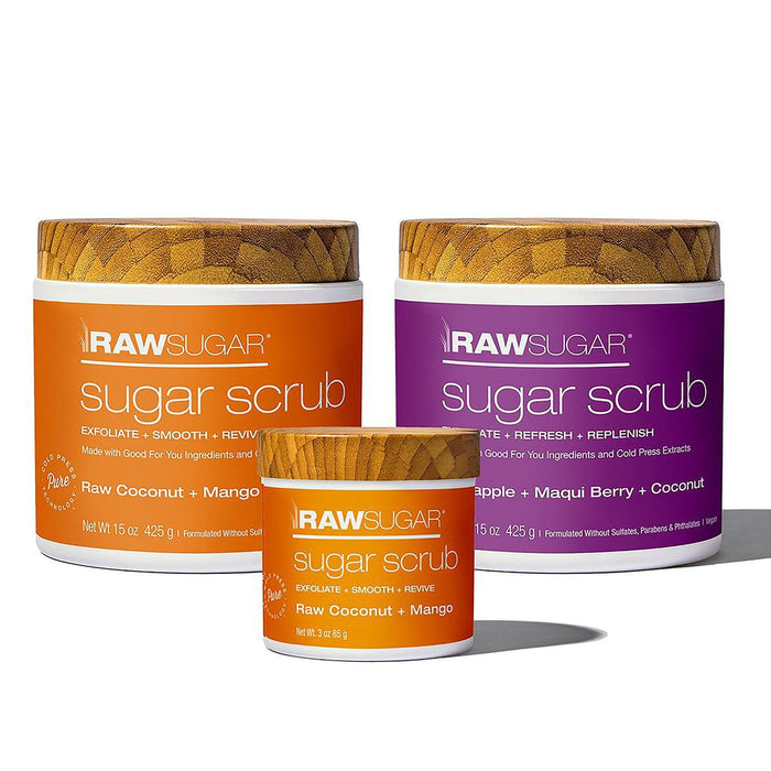 Raw Sugar Exfoliating Sugar Scrub Set