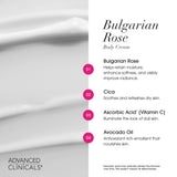 Anti Aging Moisturizing Body Cream -Advanced Clinicals  Bulgarian Rose