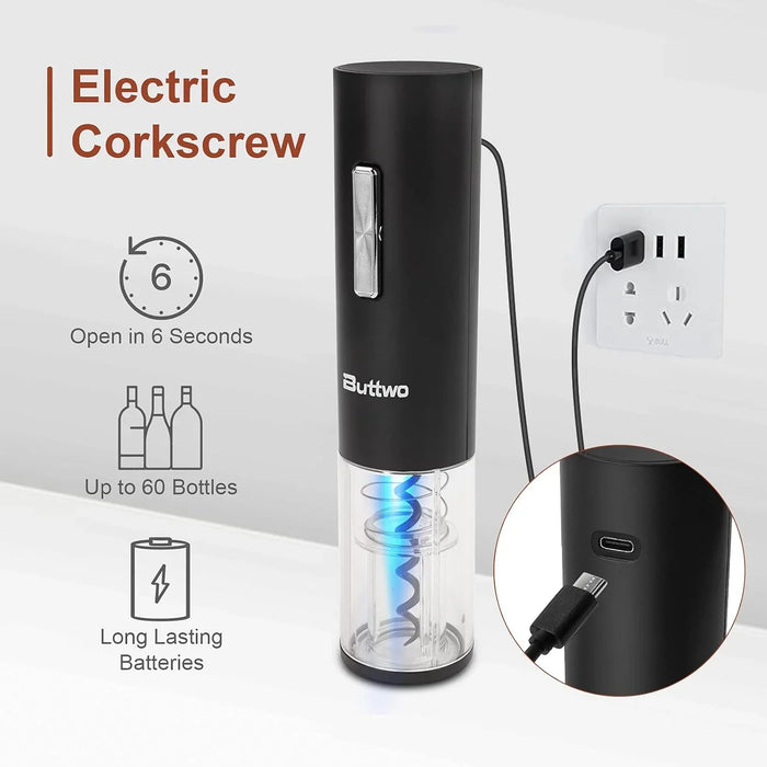 Electric Wine Opener Set Rechargeable, - ShopUSA - Kenya