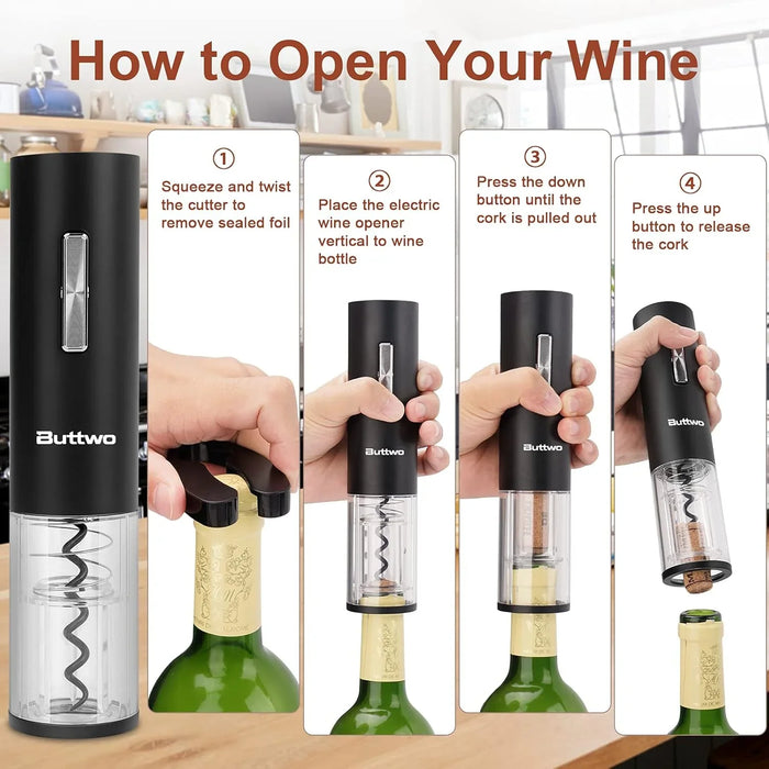 Electric Wine Opener Set Rechargeable, - ShopUSA - Kenya