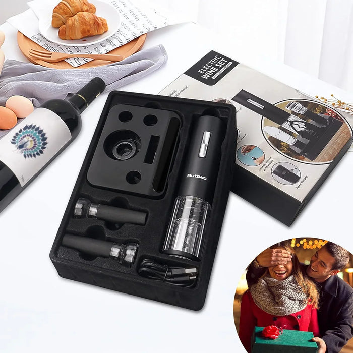 Electric Wine Opener Set Rechargeable, - ShopUSA - Kenya