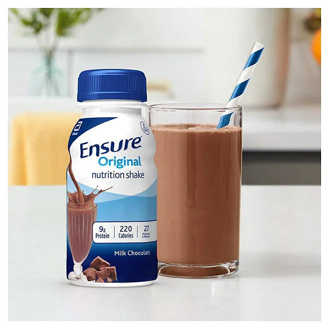 Chocolate Protein Shake - Ensure Original Nutrition, 24 Pack