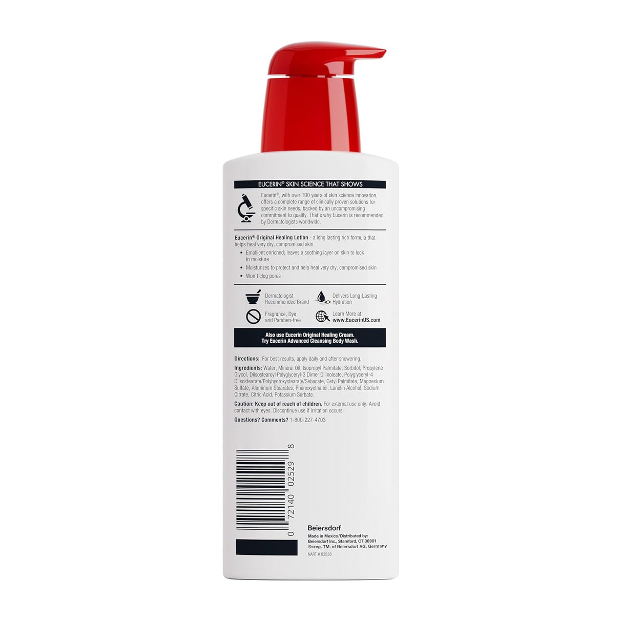 Eucerin Original Healing Rich Body Lotion for Extremely Dry Skin