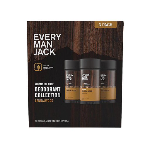 Every Man Jack Sandalwood Deodorant, 3 pk. - ShopUSA - Kenya