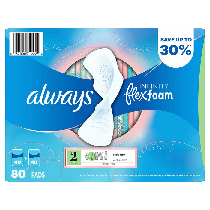 Always Infinity Feminine Pads for Women,
