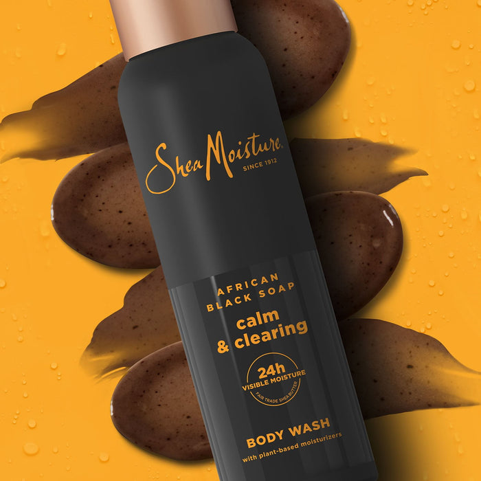 Shea Moisture African Black Soap  Body Wash, 2pk.