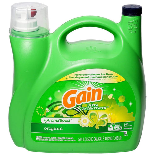 Gain Ultra Concentrated + Aroma Boost Laundry Detergent, Original Scent 5.91 L - ShopUSA - Kenya