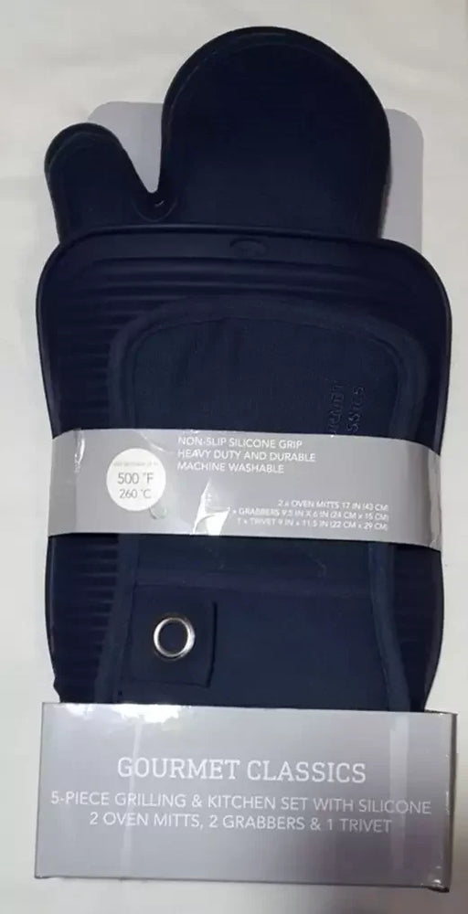 Gourmet Classics 5-PC Kitchen Oven Mittens - ShopUSA - Kenya