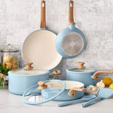 GreenPan Essence 10-Piece Ceramic Nonstick Cookware Set, Taupe - Detail 1